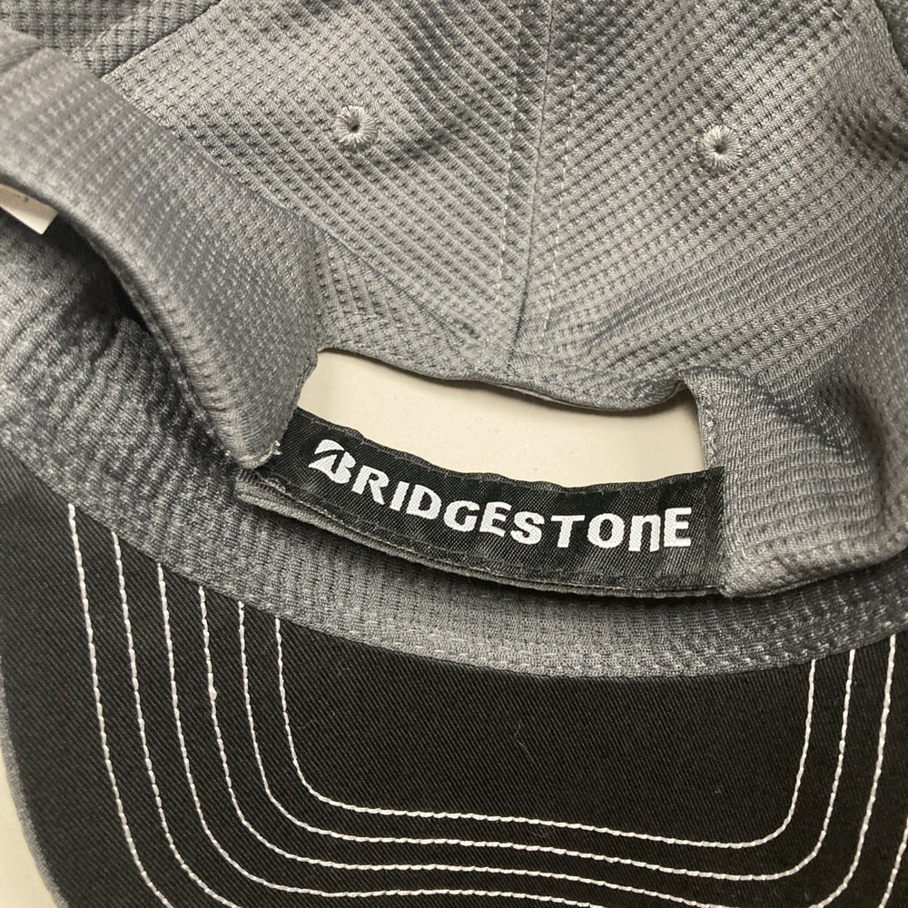Bridgestone Performance Mesh Golf Hat Authentic Bridgestone Golf Gray Strap Back