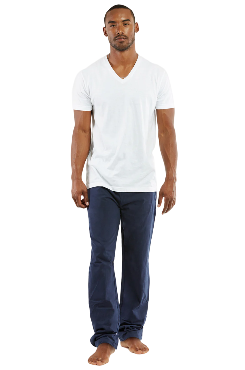 Mens Cotton Comfy Causal Lounge Sleep Pajamas PJ w/ Pockets Knit Pant S M L XL