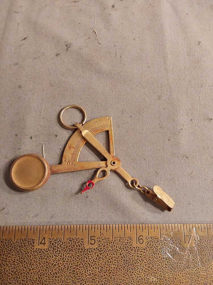 Brass 2 Oz Hanging Scale