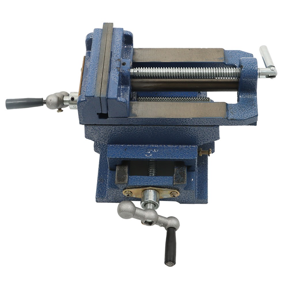 5" Heavy Duty Cross Drill Press Vise Slide Metal Milling 2 Way Clamp Machine Set