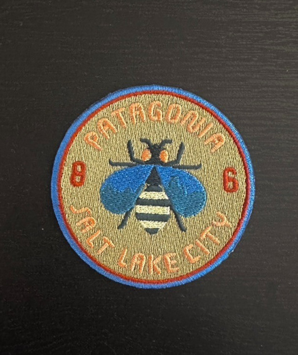 Patagonia Patch Salt Lake City SLC Store Exclusive Bee Iron On Embroidered RARE