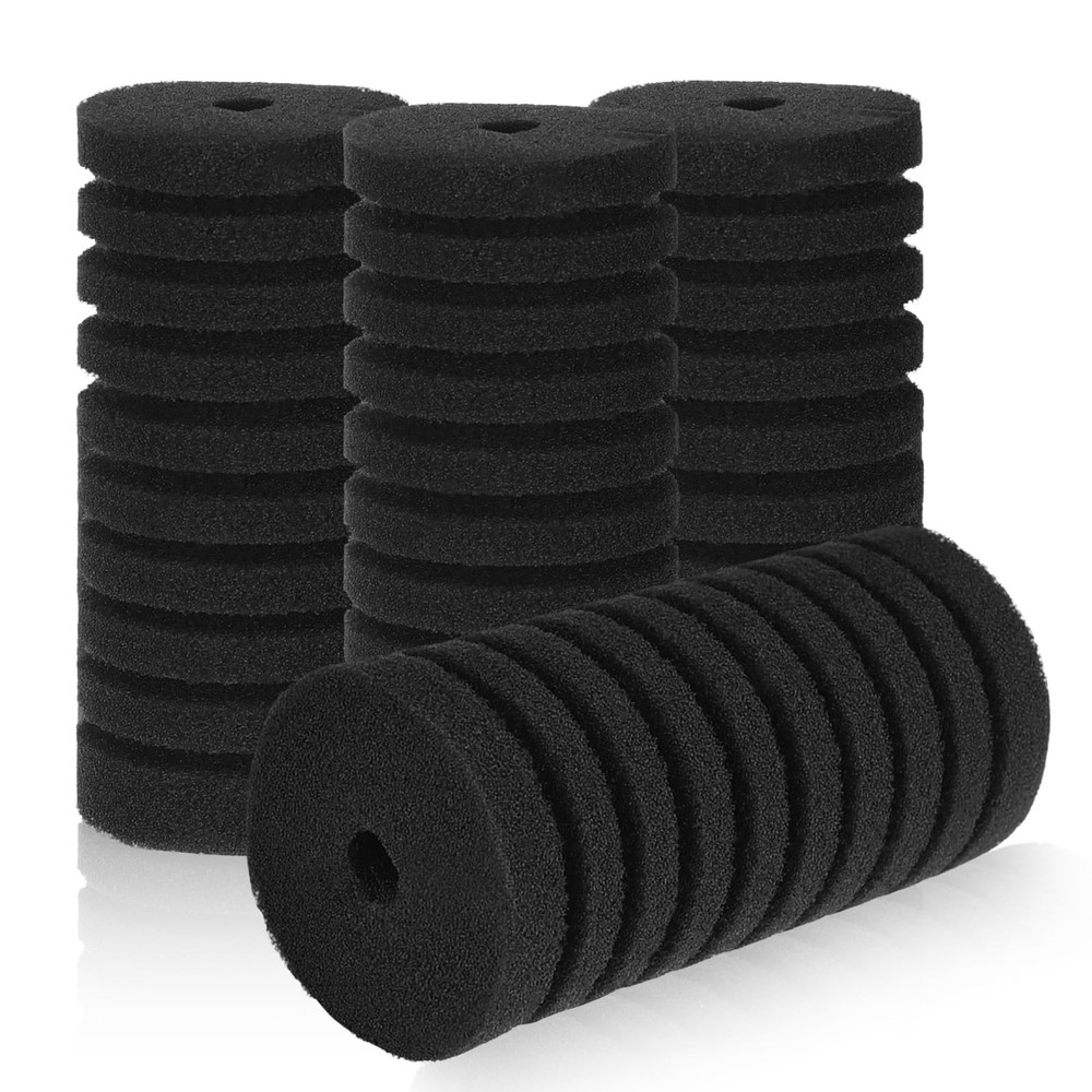 AQQA Replacement Aquarium Filter Sponge 4 Pack M（replacement sponge)