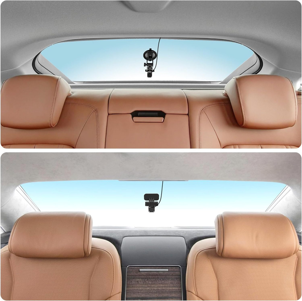 Universal Rear Window Camera Mount - Adjustable Backup & Dash Cam Holder