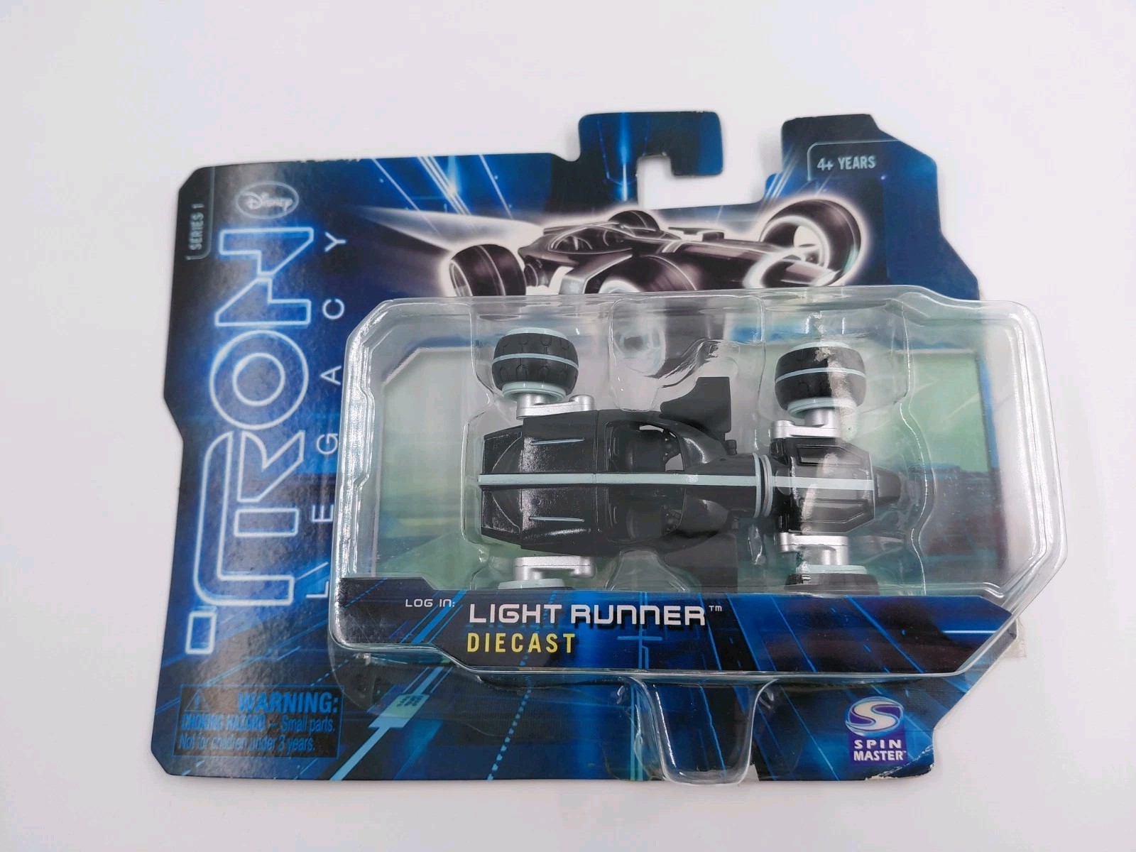 Spin Master Disney 2010 Tron Legacy Series 1 Light Runner Black Diecast