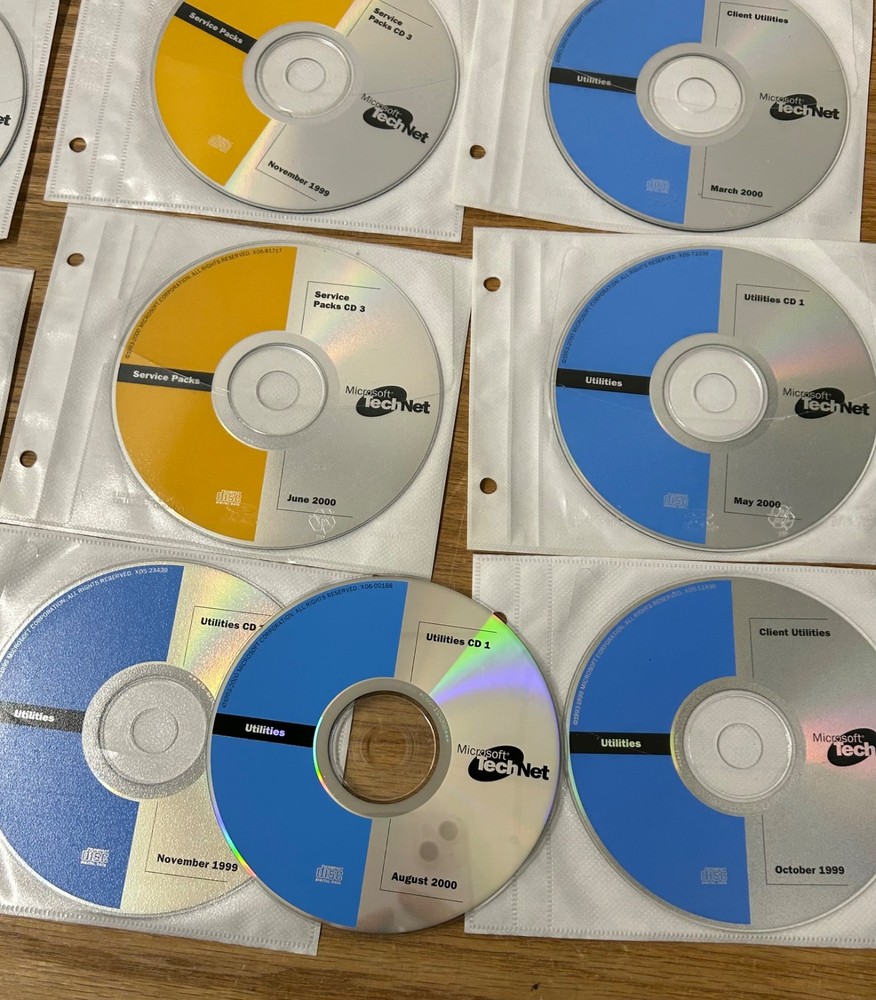 Microsoft TechNet Bundle 1999 2000 Utilities Extras Monthly Issues Service Packs
