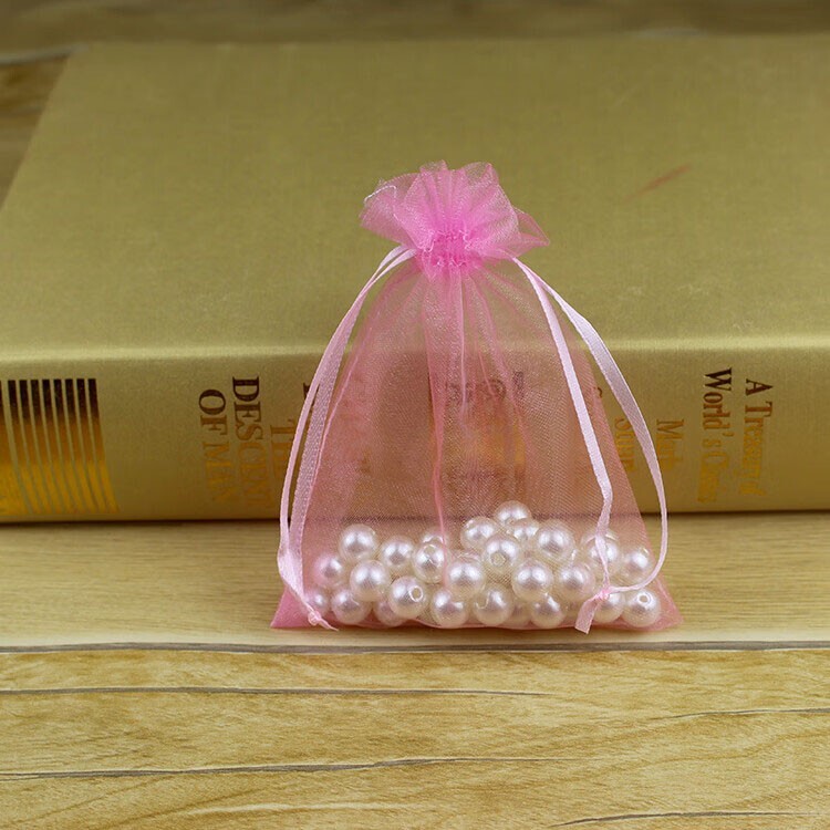 100pcs Drawstring Bags Multicolor Wedding Favor Bag Organza Gift Bag Pouch 4"x5"