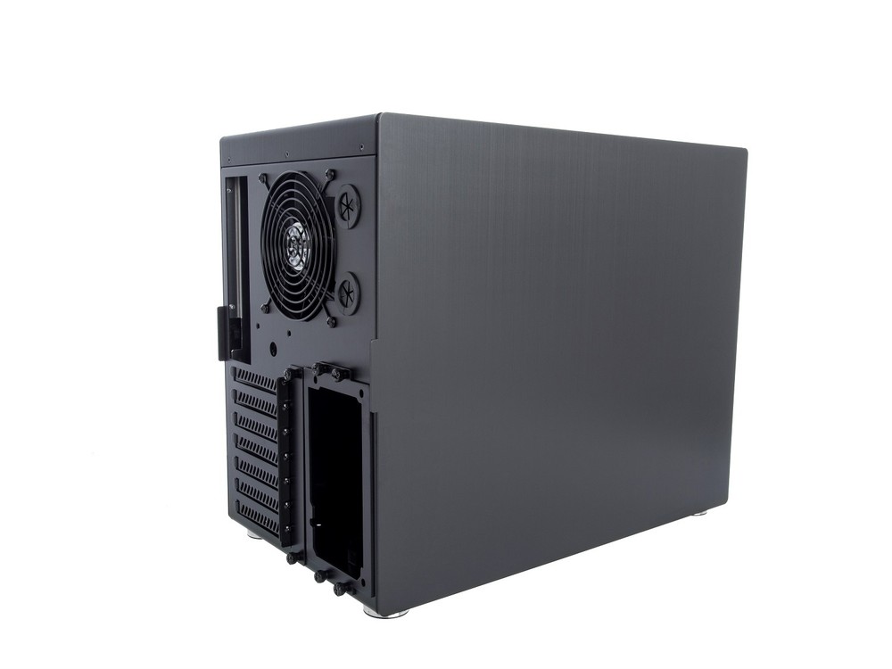 Computer Case By Integer Computers, ATX, Micro-ATX, Black Aluminum Model B-650