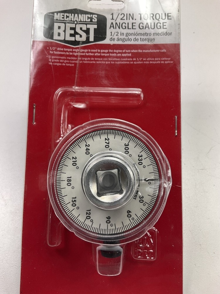 Mechanics Best TR25424 1/2 Inch Torque Angle Gauge