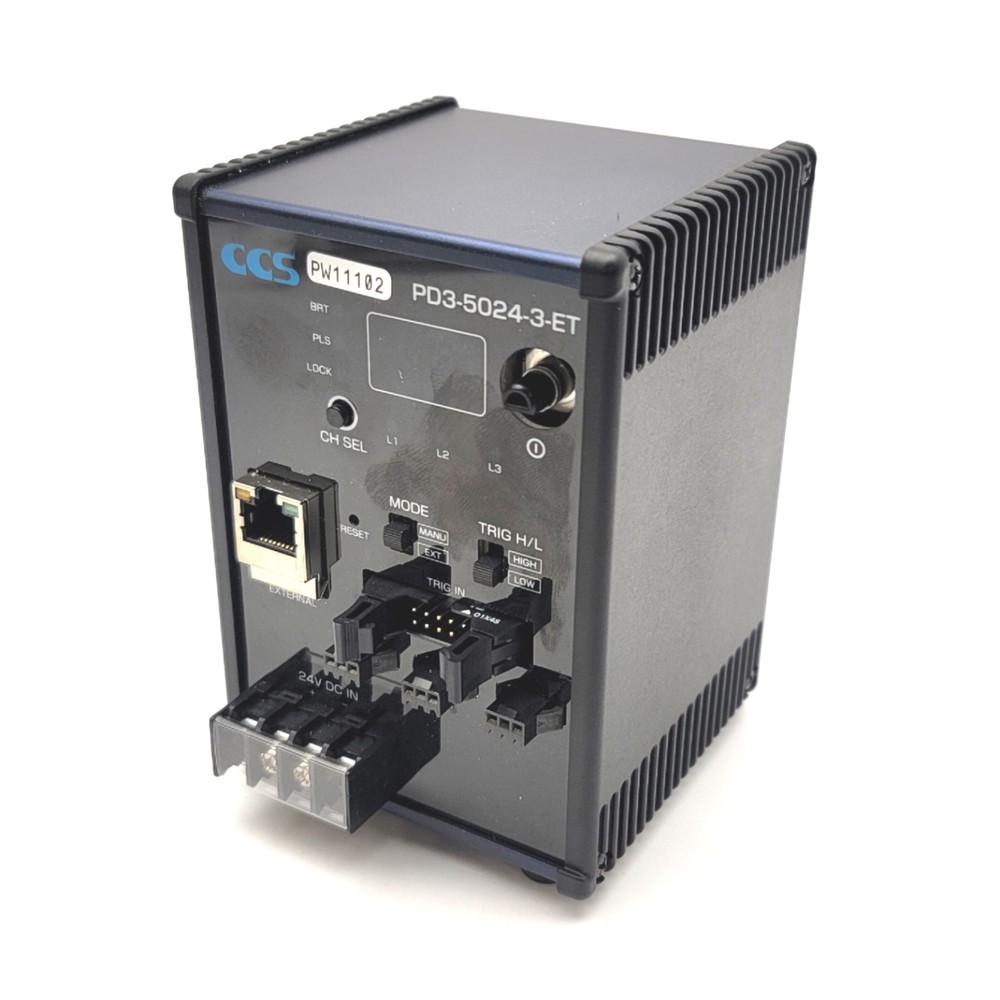 CCS PD3-5024-3-ET Digital Constant/Strobe Lighting Controller, 3-Channel, 24VDC