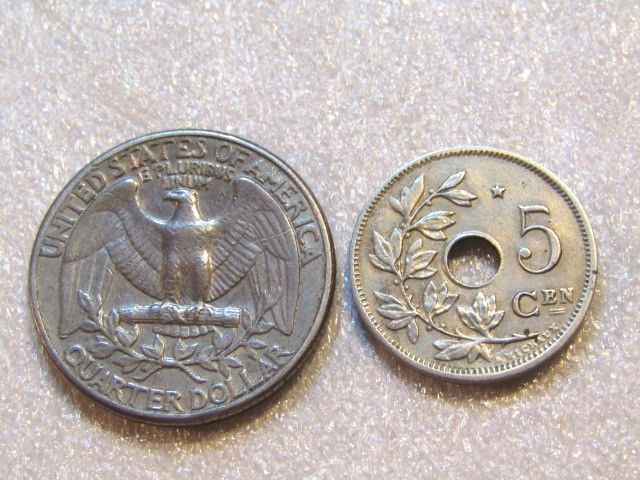 1930 Belgium 5 Centimes Coin