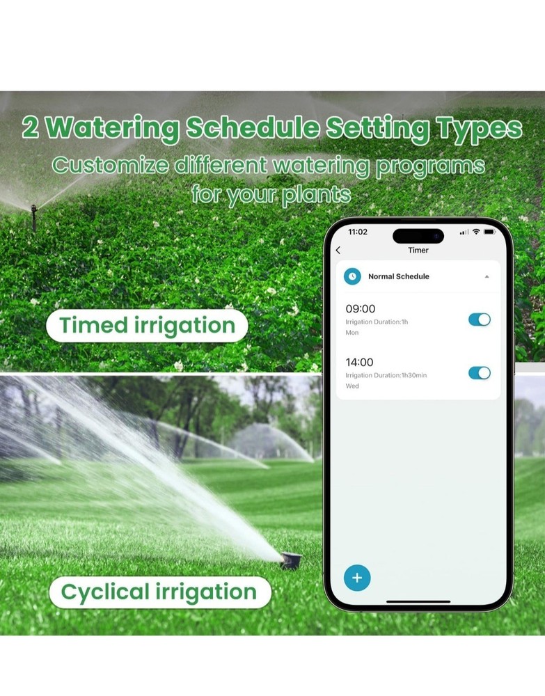 Smart WiFi Watering Timer, Automatic Sprinkler, Sprinkler, Programmable