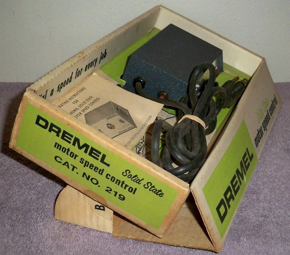 Vintage DREMEL Solid State Motor Speed control with Original Box / No. 219