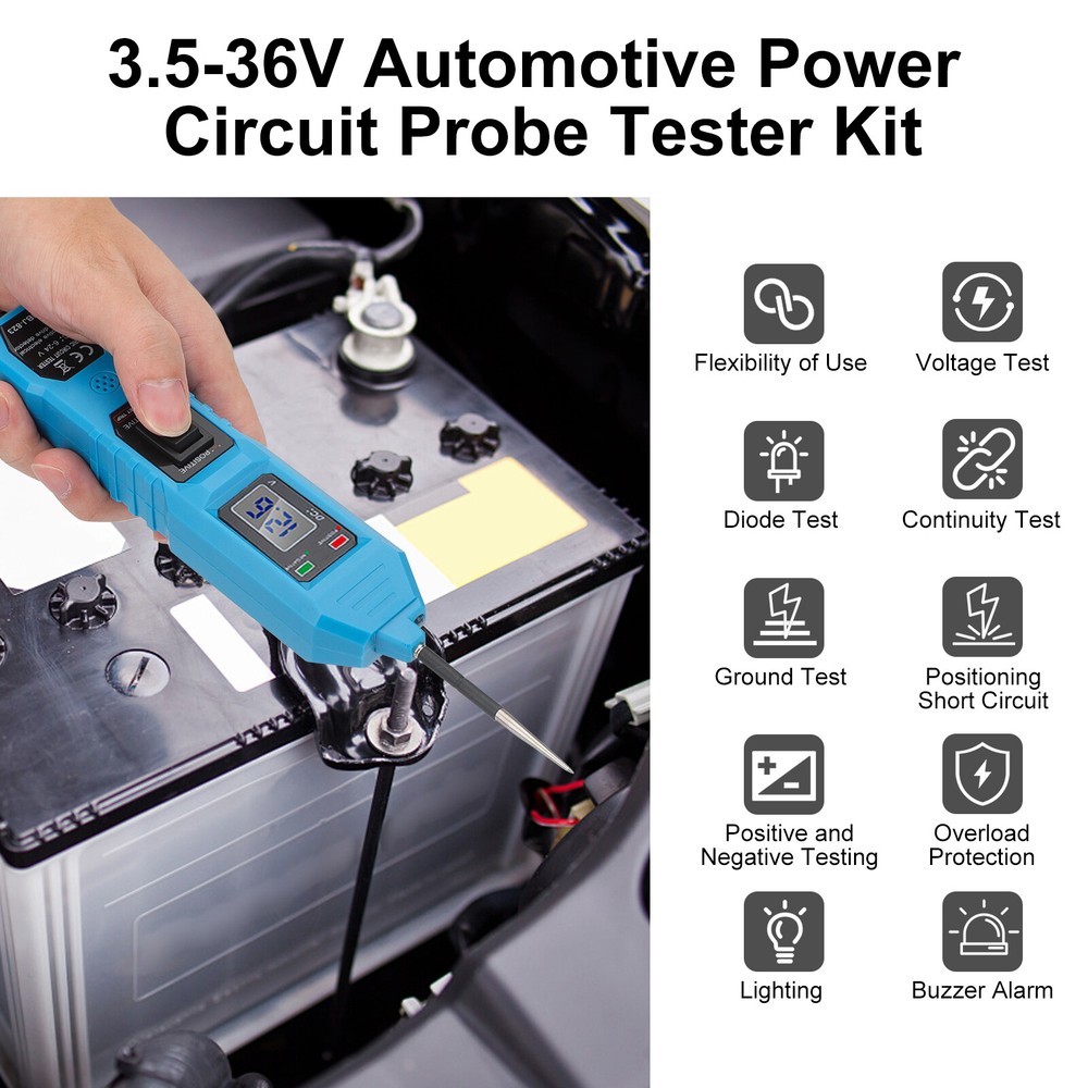 Multi-functional Car Power Circuit Electrical Tester 3.5-36V Probe Test Light