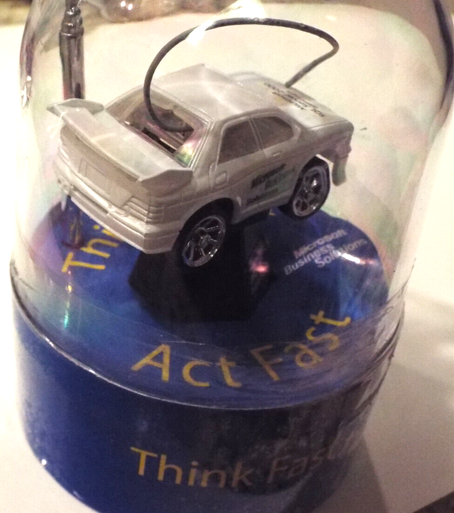 Charge-N-Go Mini Racer RC Car "Microsoft SQL Server 2000" SEALED New White