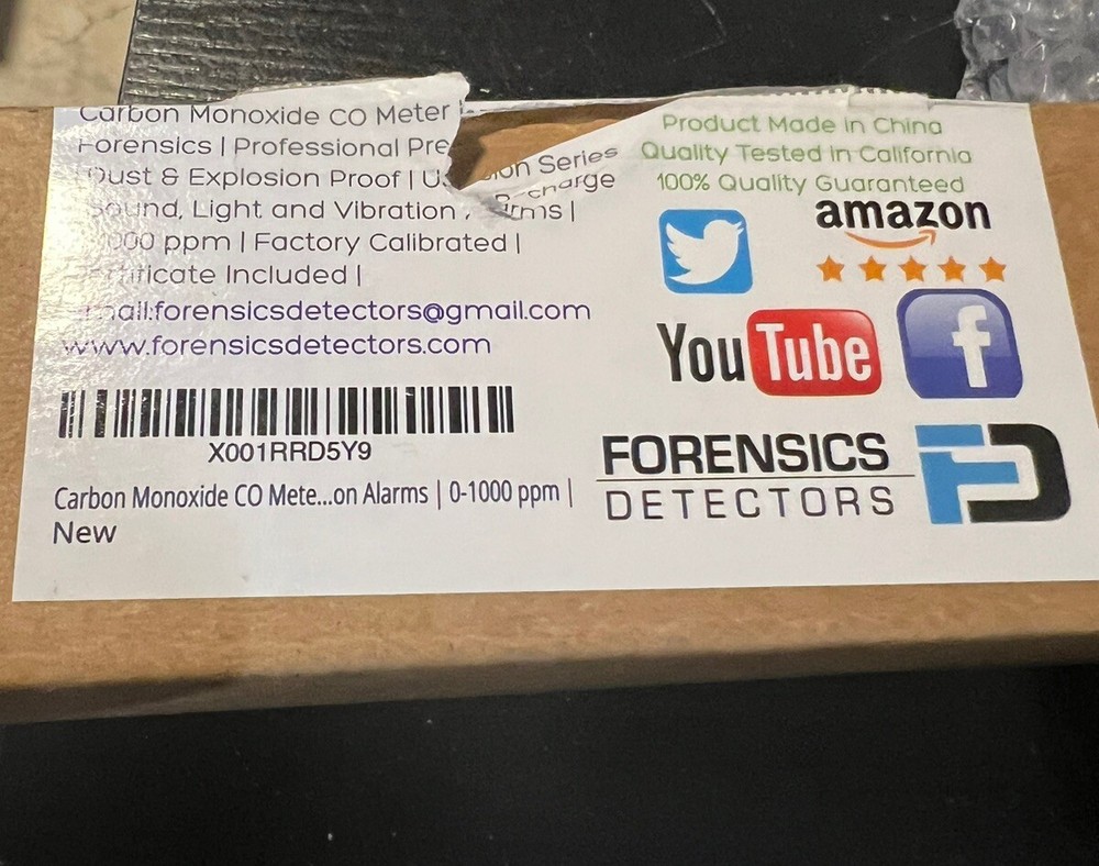 Carbon Monoxide Meter CO METER only.