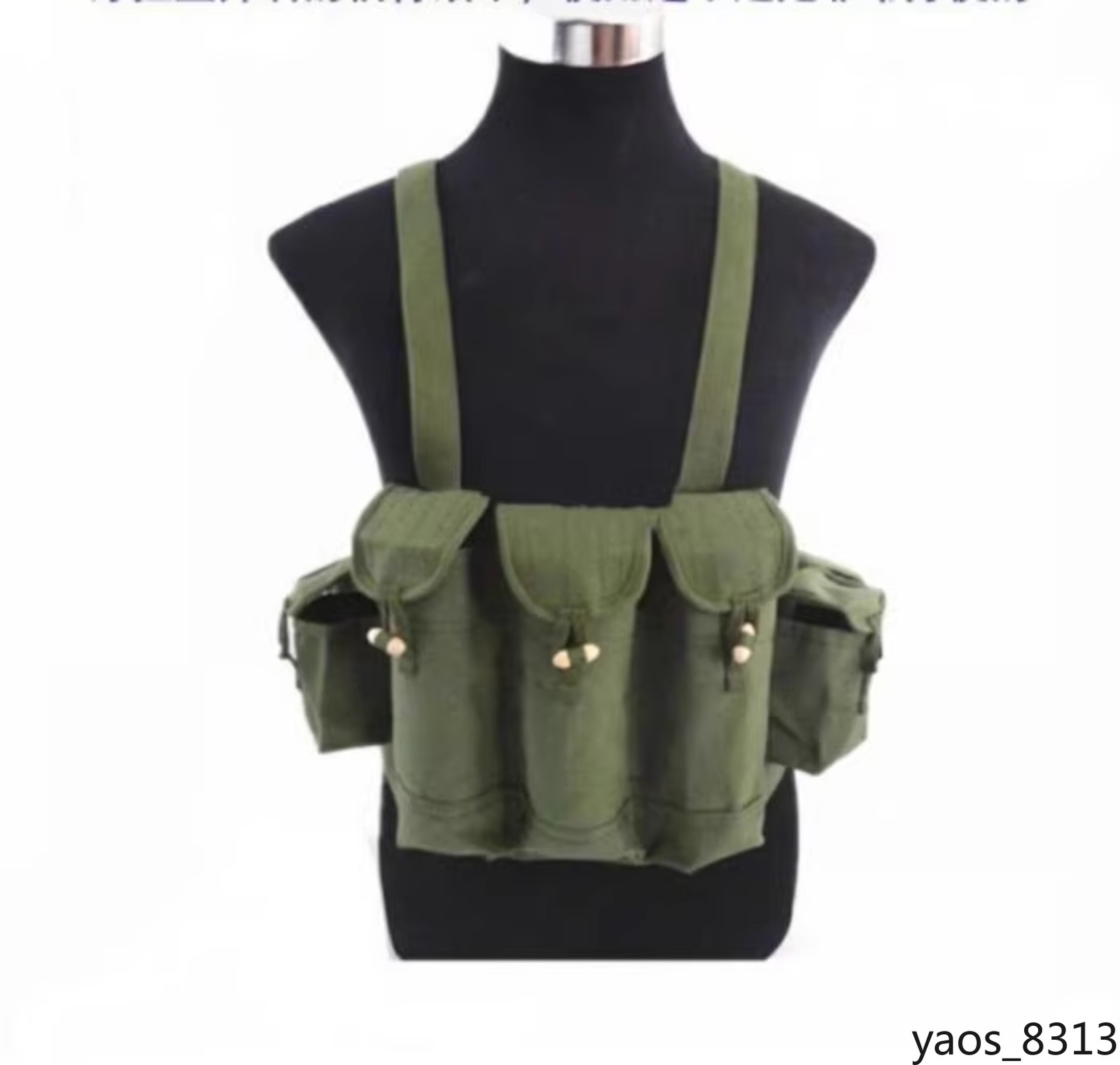 Russia AK Chinese 56 Tactical Chest Rig Vest Pouch with Belt Canvas bag