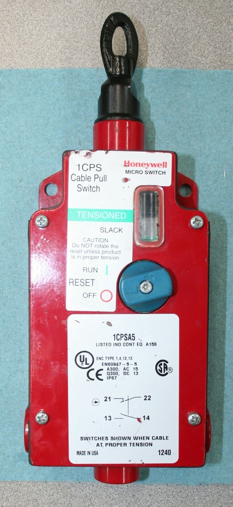 HONEYWELL CABLE PULL MICRO SWITCH 1CPSA5  1CPS