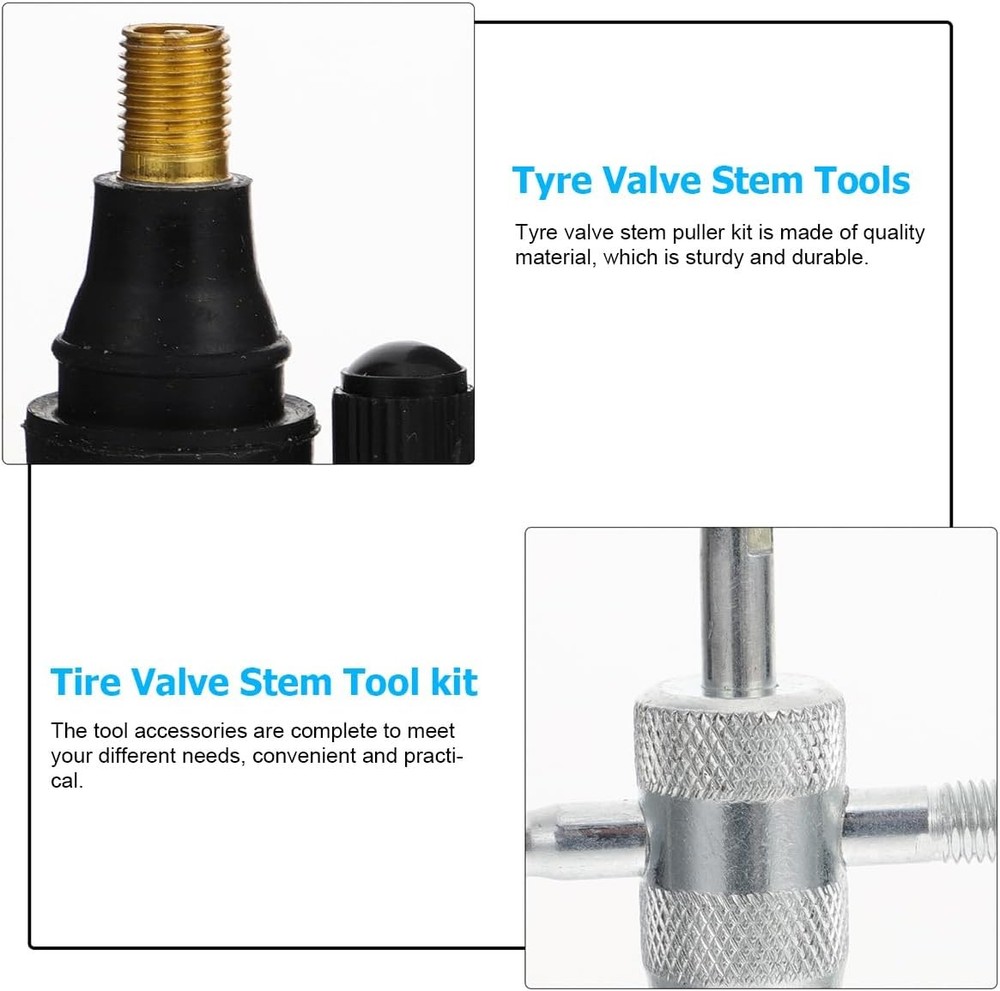 Valve Stem Puller Installer Tool, 5Pcs TR412, TR413, TR414 40 PCS