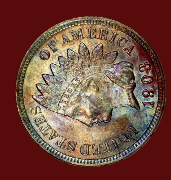 1903 Indian Head Cent - SOLID GEM, MS++, BRILLIANT UNCIRCULATED KNOCKOUT