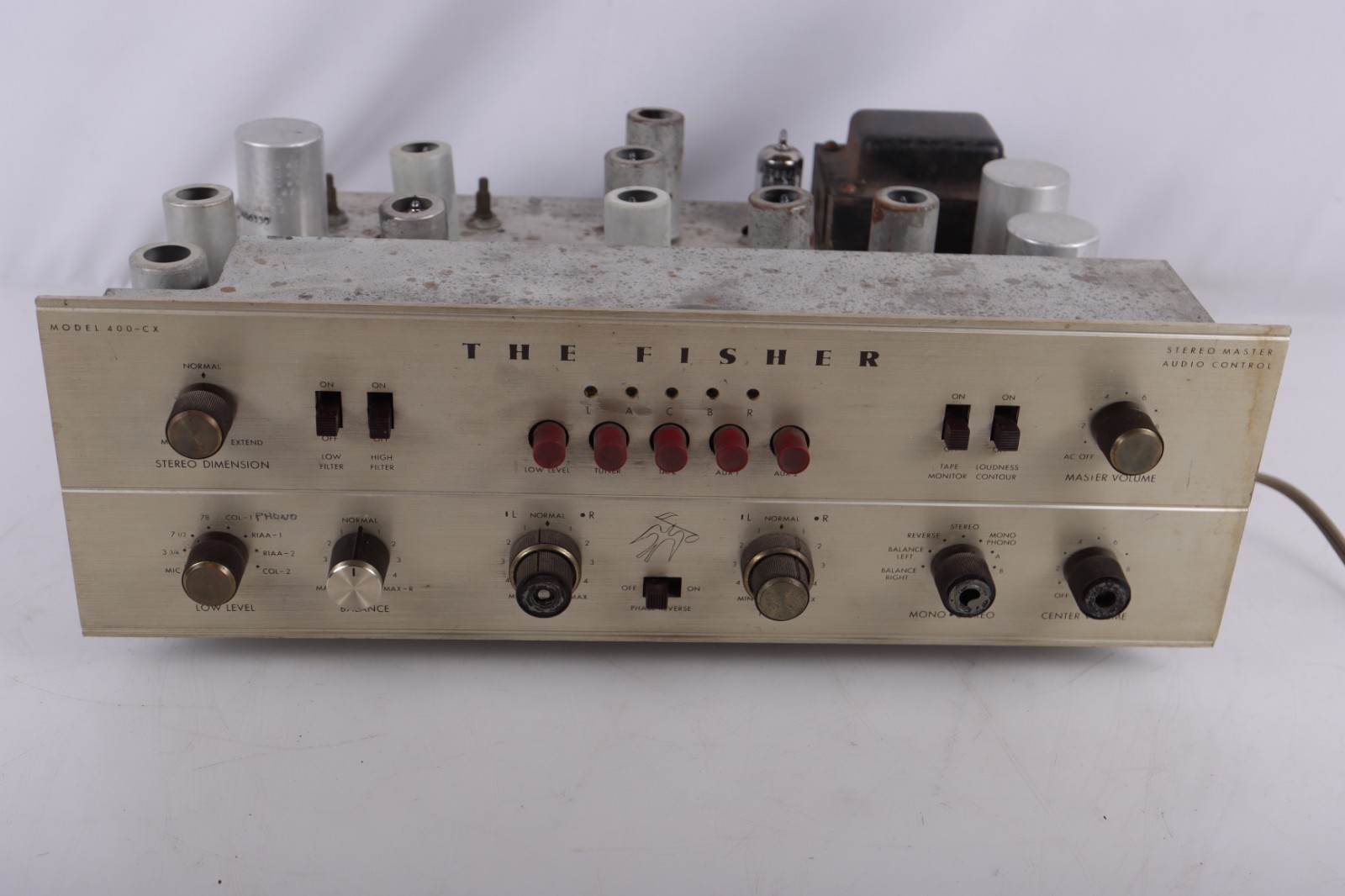 Fisher 400CX-2 Preamp==Nice Original for Restoration!