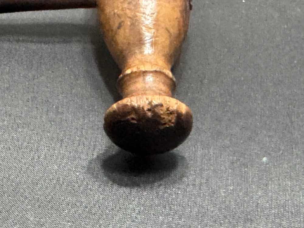 D-124 ANTIQUE PRIMITIVE RUSTIC CORKSCREW W/ BARREL HANDLE BARWARE