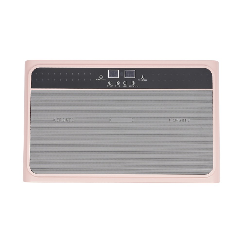 200W Vibration Plate Exercise Machine Whole Body Exercise Remote Control Pink