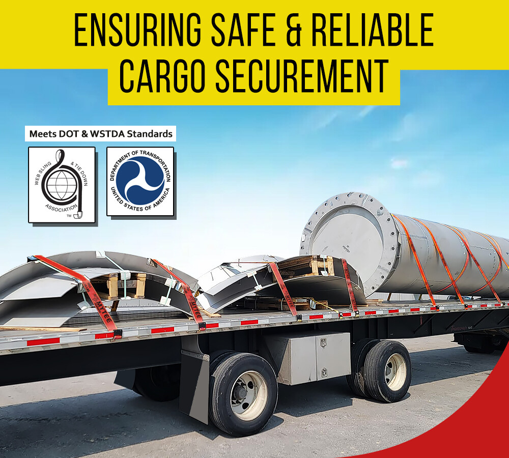 (4 Pack) 4" x 30' Winch Strap with Flat Hook - Red