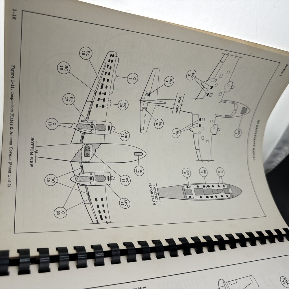 ✈️ 1959 AERO COMMANDER MAINTENANCE MANUAL MODEL 500