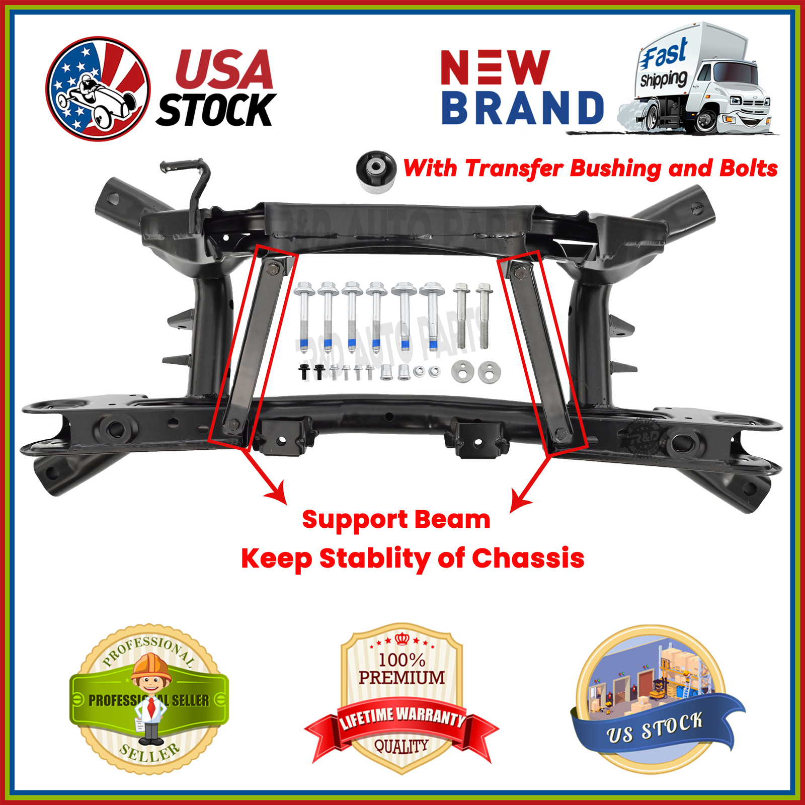 Subframe For 07-17 Caliber Jeep Compass Patriot 4WD Rear Suspension Crossmember