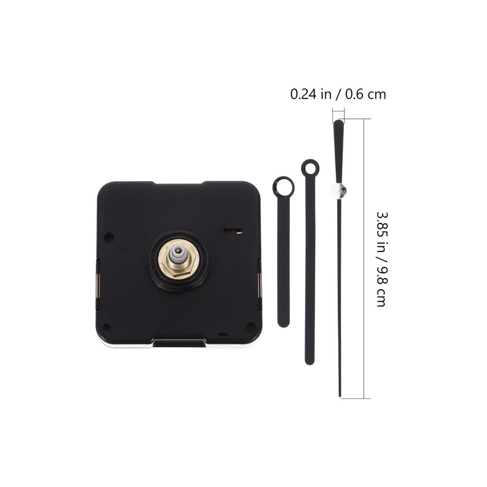 Clock Mechanism Replacement Kit with Mute Movement and Plastic Clock Hands