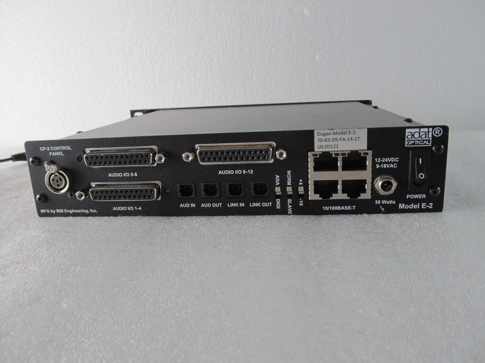 Dan Dugan Sound Design Model E-2 Automatic Mixing Controller w/ power supply