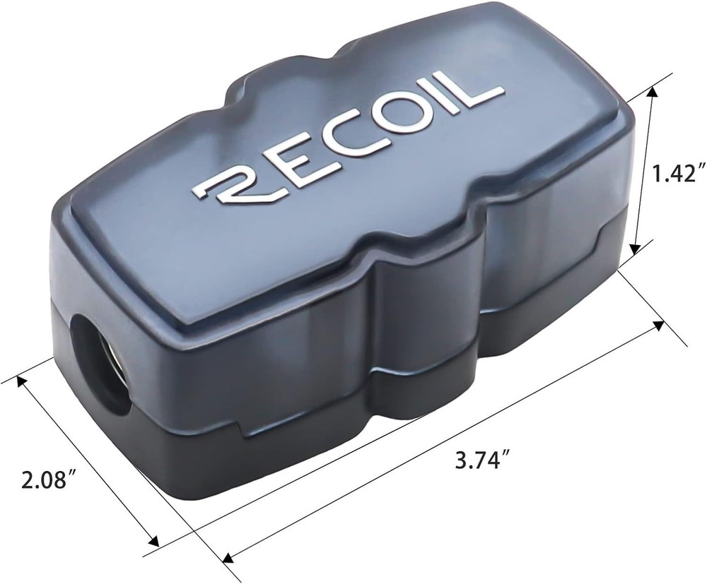 Mini-ANL Fused Distribution Block with High-Temp Polycarbonate, 60A/80A/100A