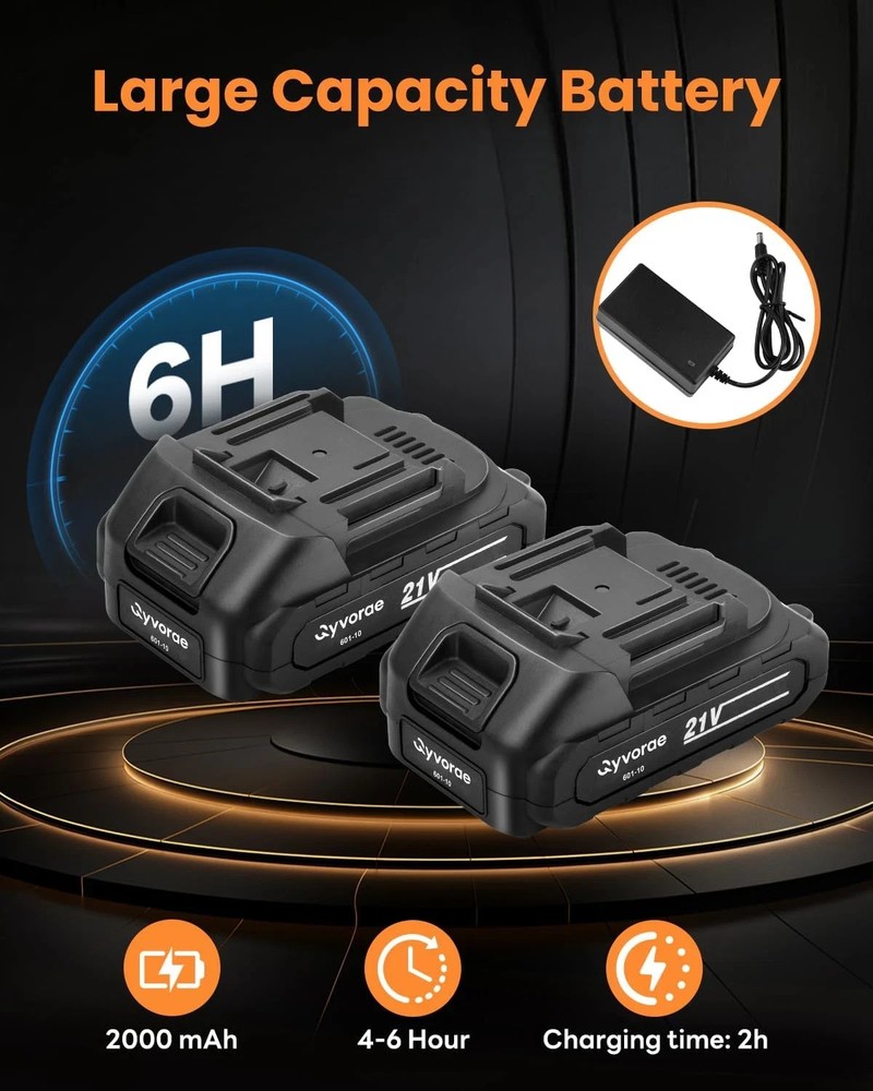 Tile Vibration Tool, Portable Cordless Tile Vibration Leveling Machine with 2 Ba