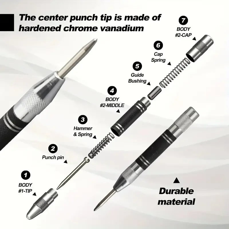 2pcs AUTOMATIC GRAIN PUNCH AUTOMATIC SELF STRIKING GRAIN STEEL GRAINS