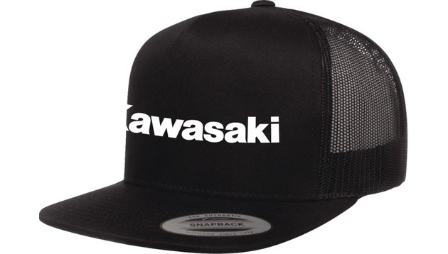 Factory Effex Kawasaki Alpha Flat Bill 5-Panel Snapback Hat Black