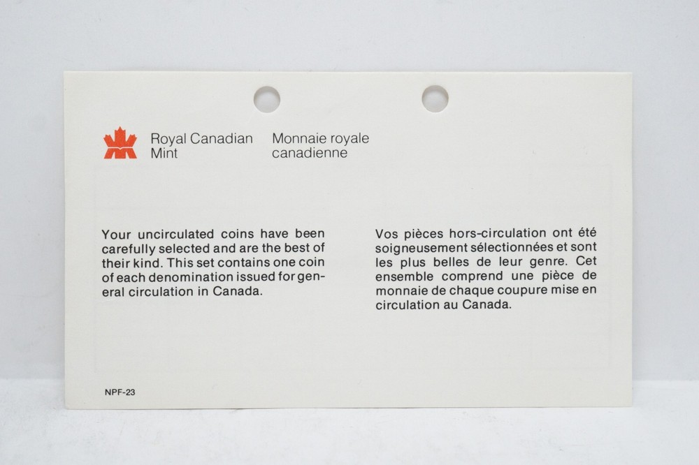 1981 Canada Proof Like Set With Envelope and COA (otb1089)