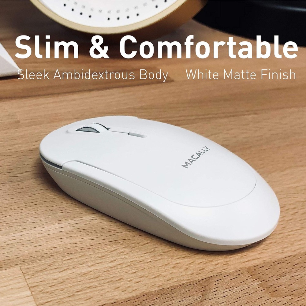 Macally Wireless Number Pad for Mac & PC and a Wireless Bluetooth Mouse, Work...