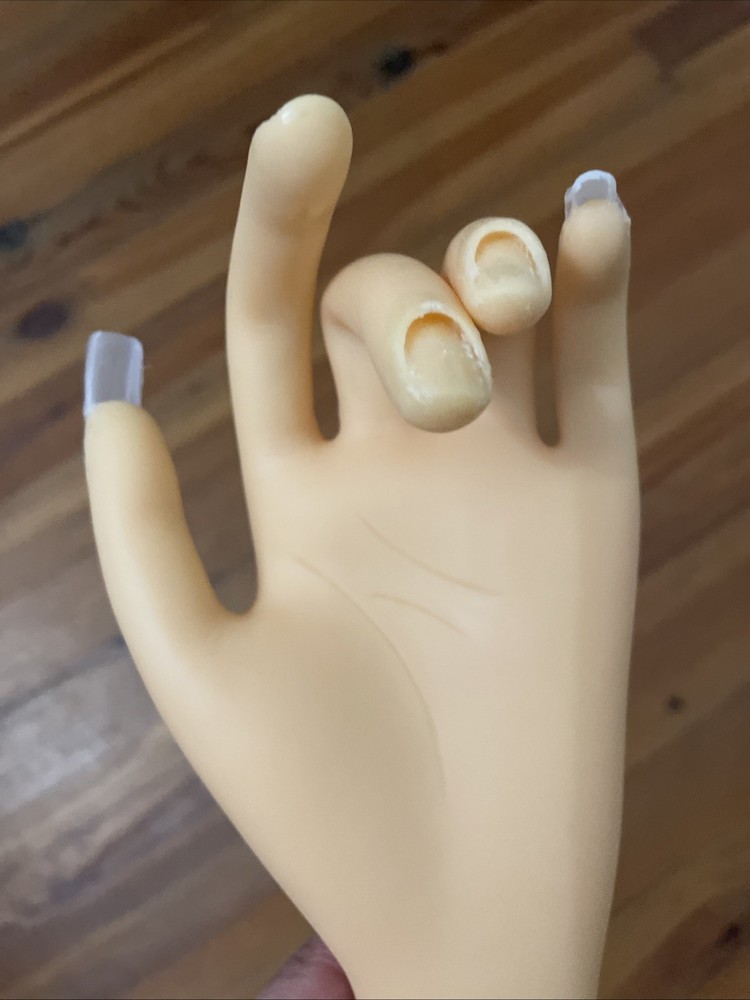 Bendable Nail Practice Hand for Acrylic Art & Training Poseable Mannequin