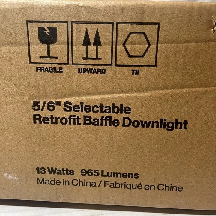 Sunco 5/6" Selectable Retrofit Baffle Downlight