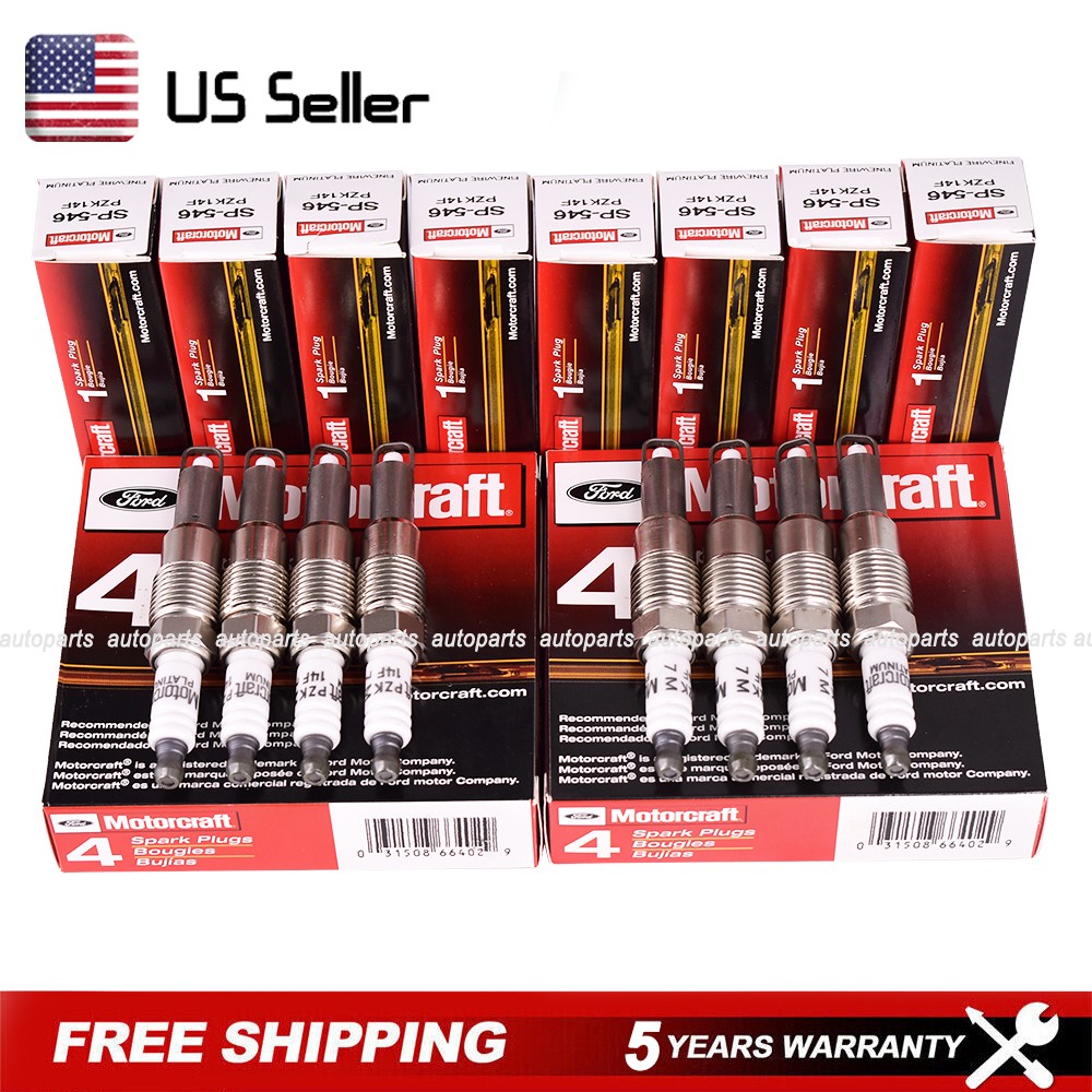 Set of 8 Genuine OEM Platinum Spark Plugs SP-546 PZK14F For F150 F250 5.4L SP546