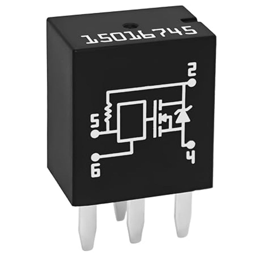 4-Pin Headlight Relay, Compatible for 1