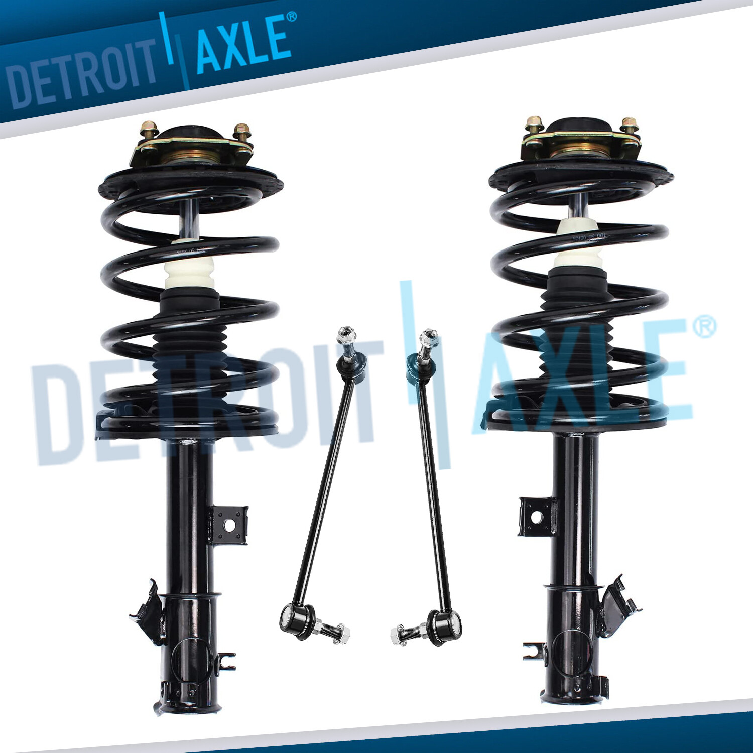 Front Coil Spring Strut & Sway Bar Link for 2003 2004 - 2007 Nissan Murano 3.5L