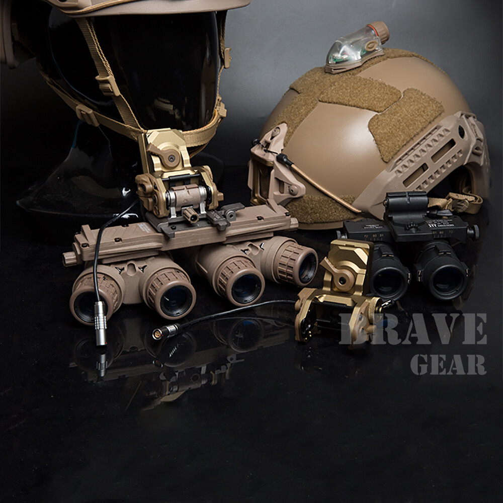 GSGM DPAM Mount w/Helmet Shroud for ANVIS Night Vision Dark Earth