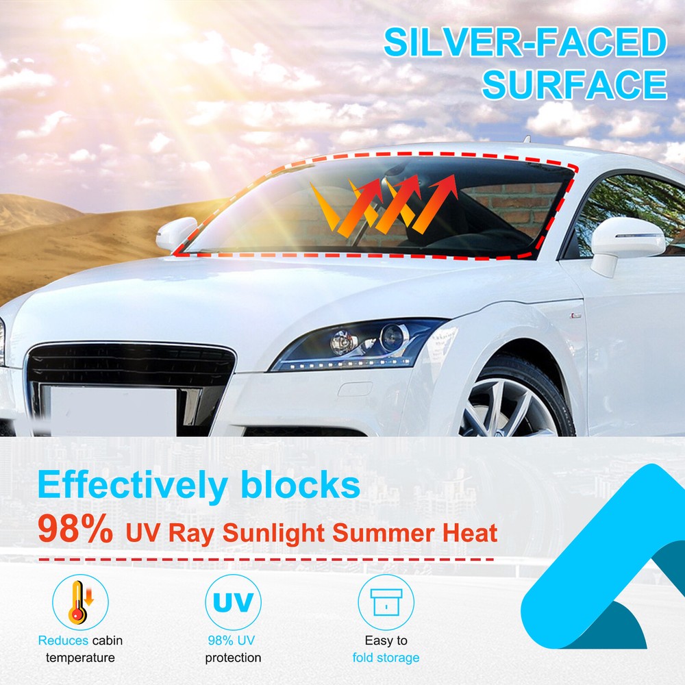 Front Window Sun Sunshade Windshield Visor Cover For Audi TT 2008-2014