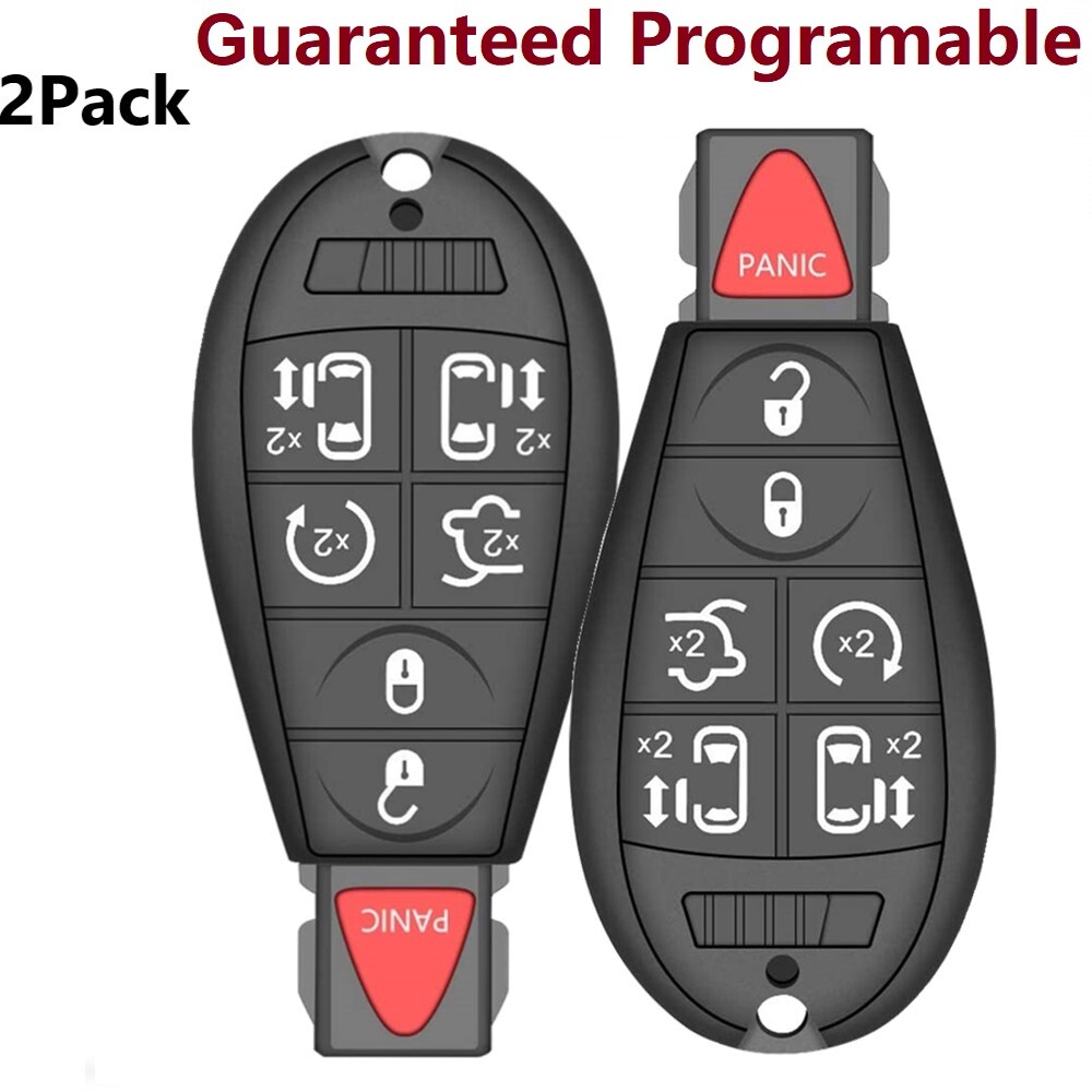 2 Remote Car Key Fob For 2008-2020 Dodge Grand Caravan Chrysler Town&Country