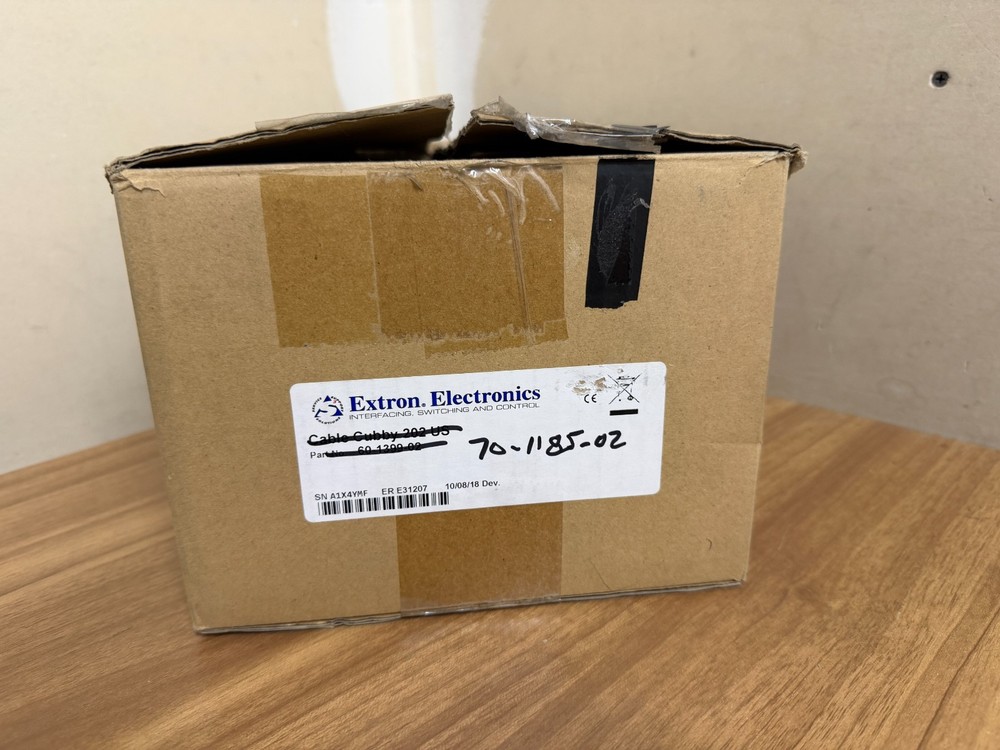 Extron 70-1185-02 Cable Cubby 1402 Black, No AC - ONLY INCLUDES ITEMS SHOWN