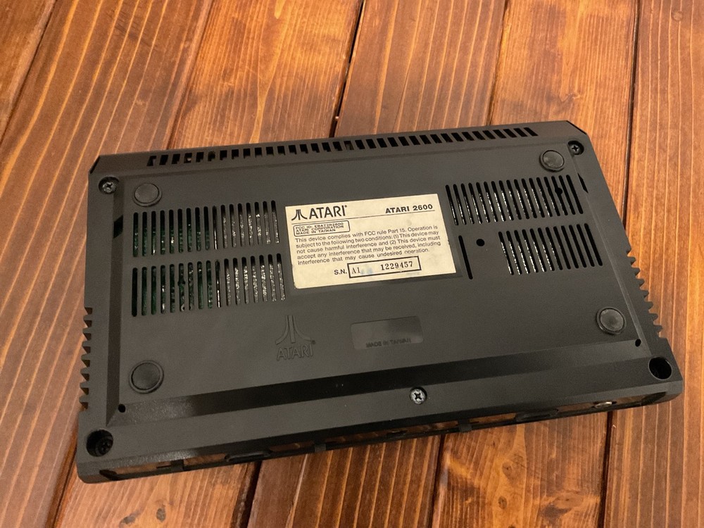 Atari 2600 bundle, games, cables, console, and controllers MAYBE WORKING - black