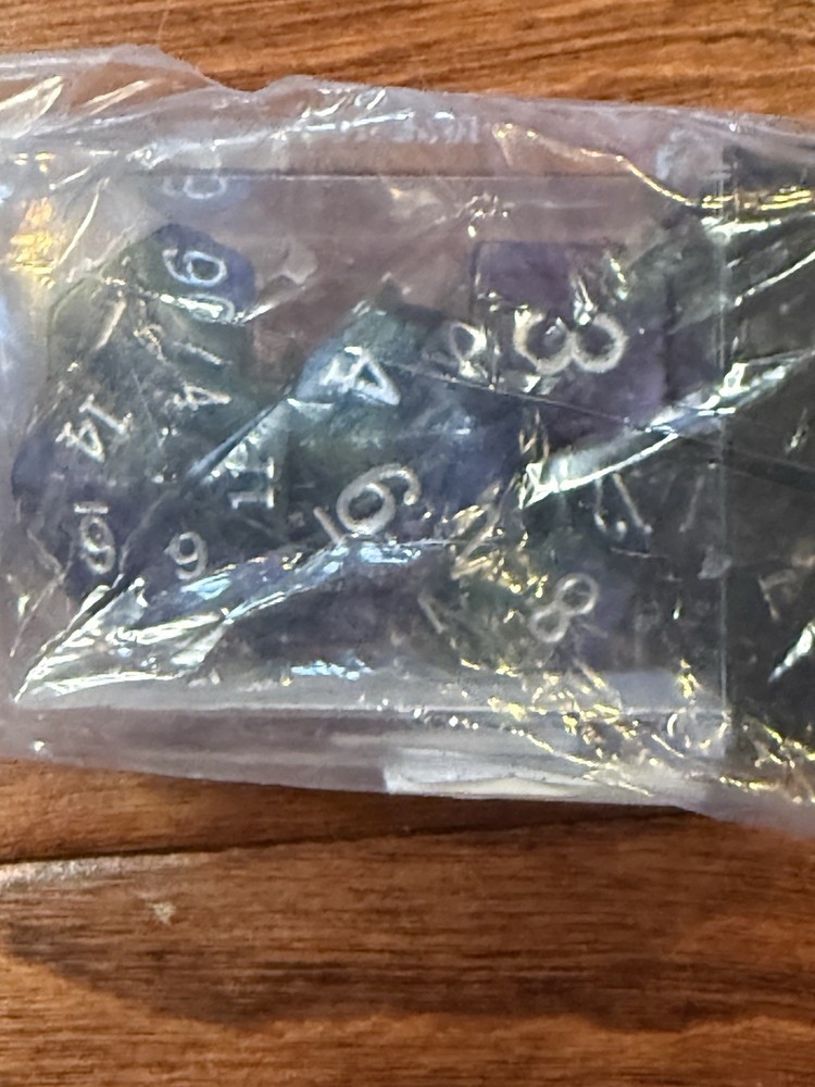Starry Night Dice 7 Pc New