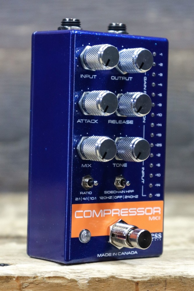 Empress Effects Compressor MkII All Analog Compressor Blue Sparkle Effect Pedal