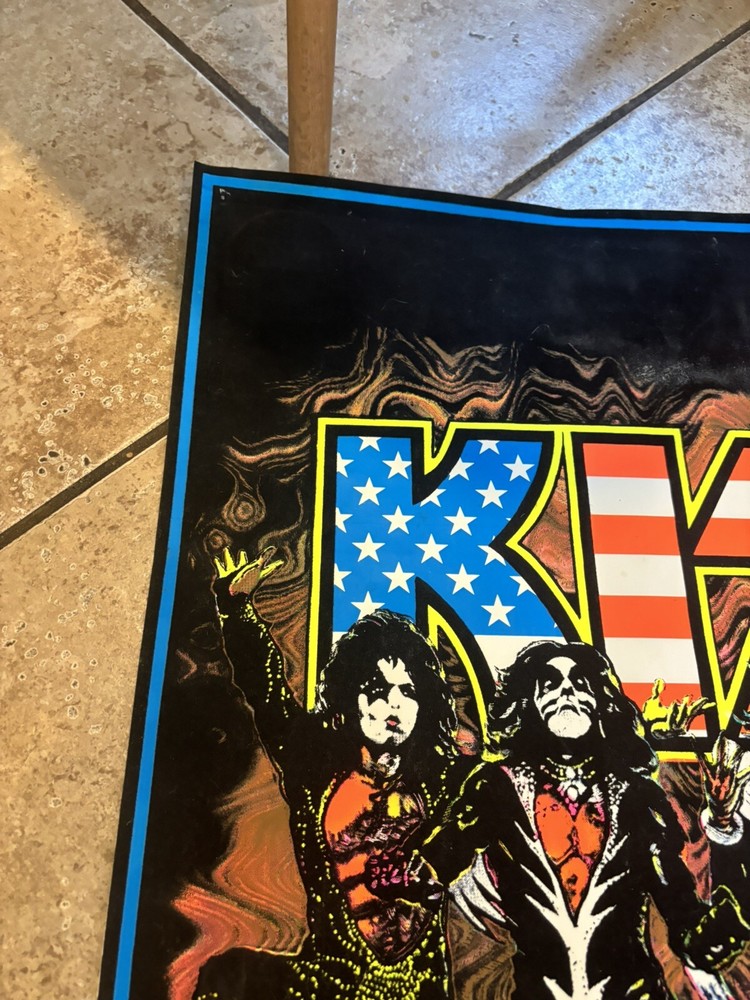 Kiss blacklight posters